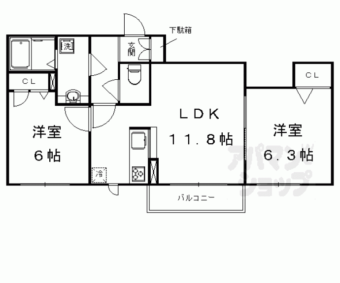 【かのん梅ケ畑】間取