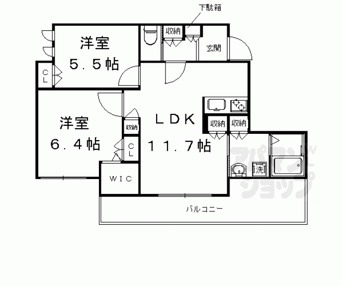 【グランソレーユ太秦】間取