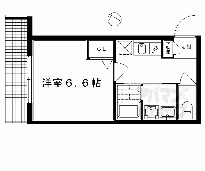 【Appartamento御所東】間取