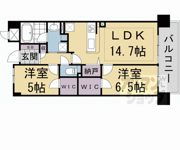 【パデシオン西大路御池駅前】間取