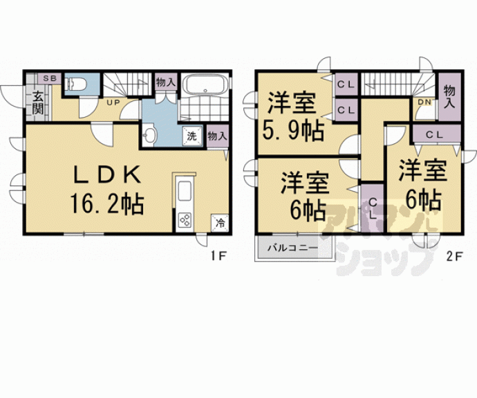 【Ｐｌｅａｓａｎｔ　ｖｉｌｌａ　開日】間取