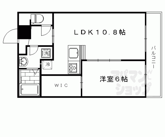 【鳴滝音戸山町マンション】間取