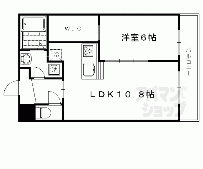 【鳴滝音戸山町マンション】間取