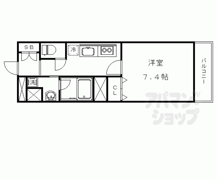 【ベラジオ京都壬生イーストゲート】間取