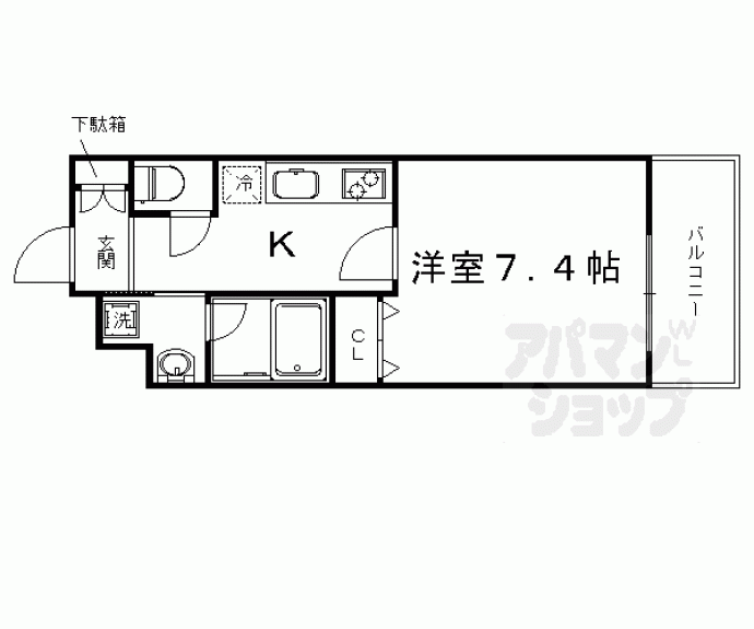 【ベラジオ京都壬生ウエストゲート】間取