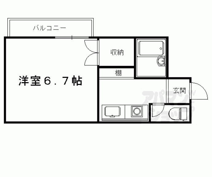 【御室ハイツ司】間取