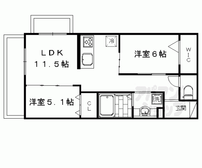 【クレールシャトレ】間取