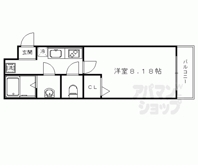 【フラッティ花園春日】間取