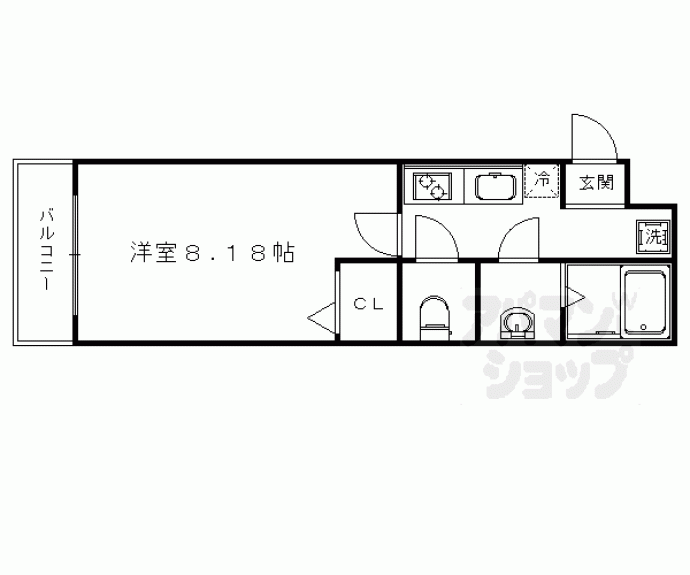 【フラッティ花園春日】間取