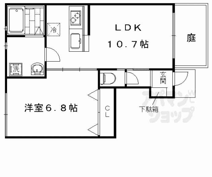 【フローラルコート円町】間取