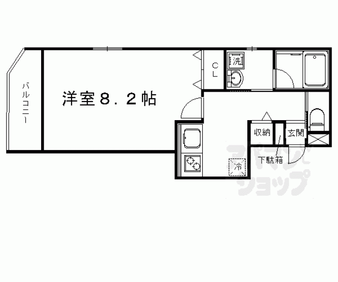 【フェリオ三条】間取