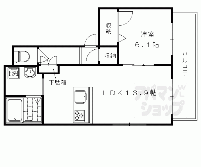 【Ｌａ　ｃａｓａ　ｂｒｅｚｚａ】間取