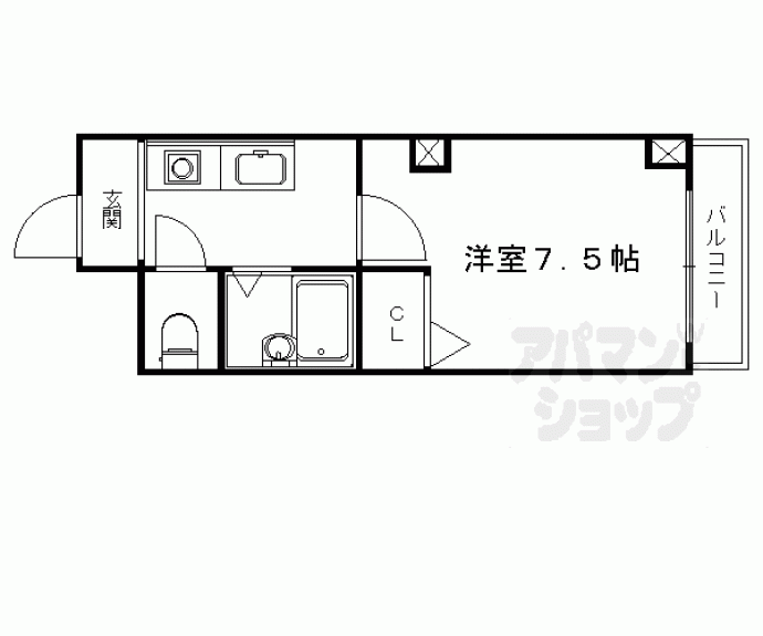 【レスポワール円町】間取