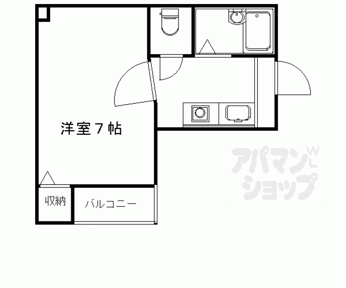 【レスポワール円町】間取