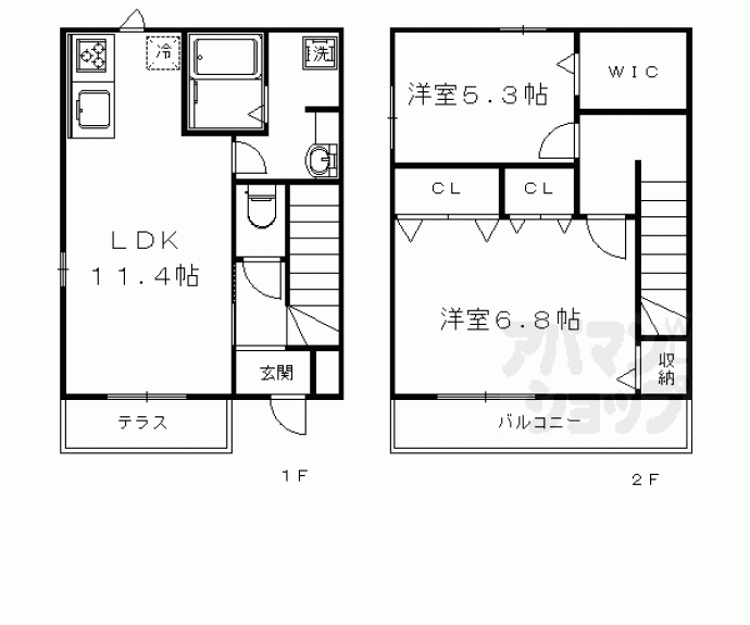 【サニースポット（Ａ棟、Ｂ棟）】間取