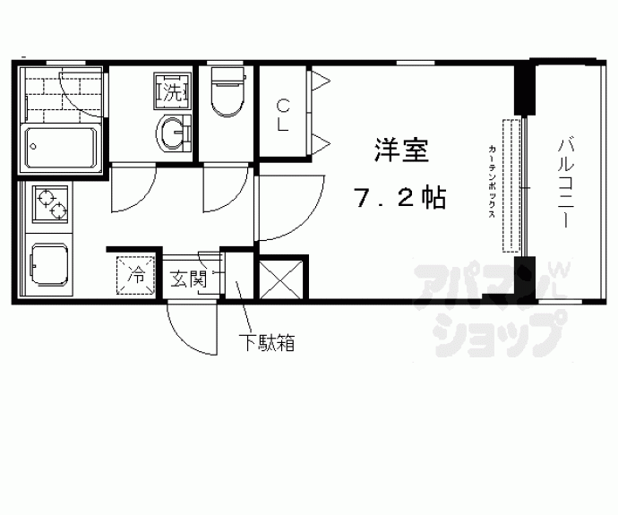 【ベラジオ京都西院ウエストシティ】間取