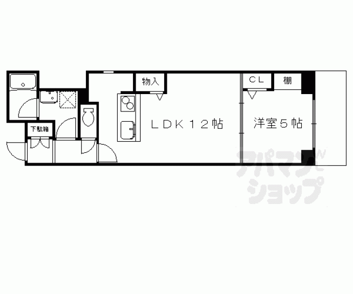 【アロームケルト西院】間取