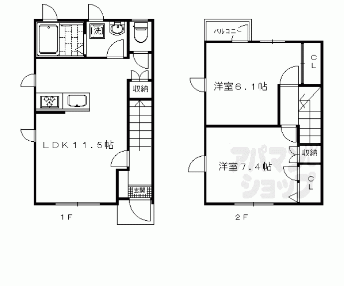 【M’s福王子】間取