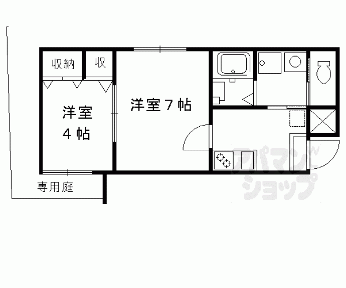【ｎｉｃｏ西京極】間取