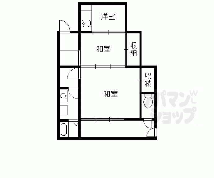 【龍安寺五反田町貸家３】間取