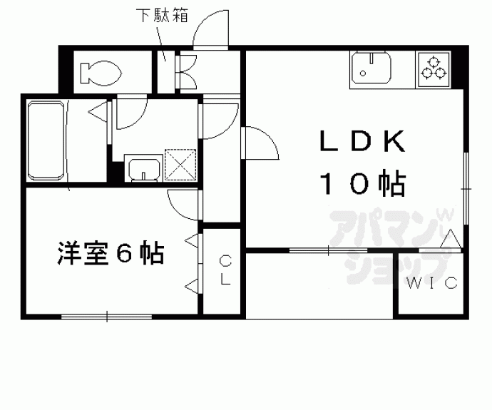 【フレイム　壬生】間取