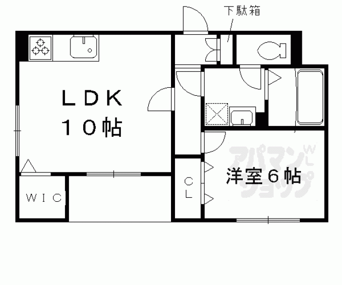 【フレイム　壬生】間取