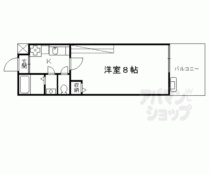【アークリード五条七本松】間取