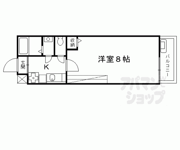 【アークリード五条七本松】間取