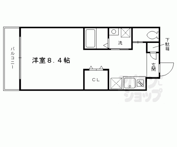 【ＧＲＡＮＧＥ京都円町】間取