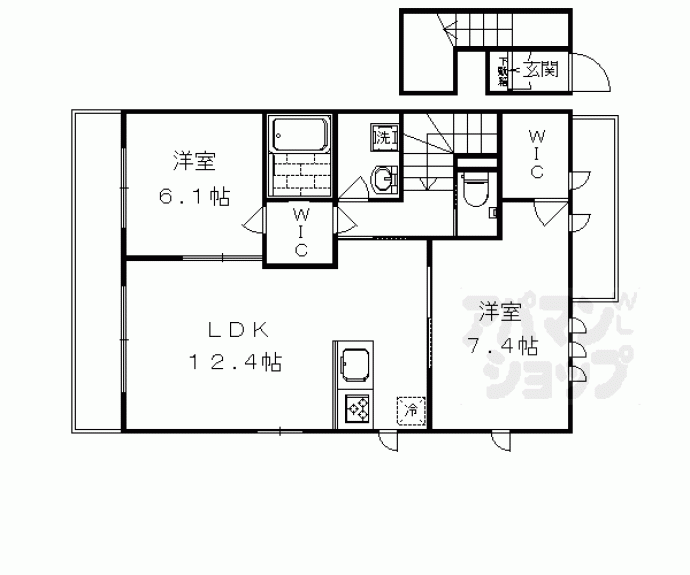 【シャーメゾン太秦】間取