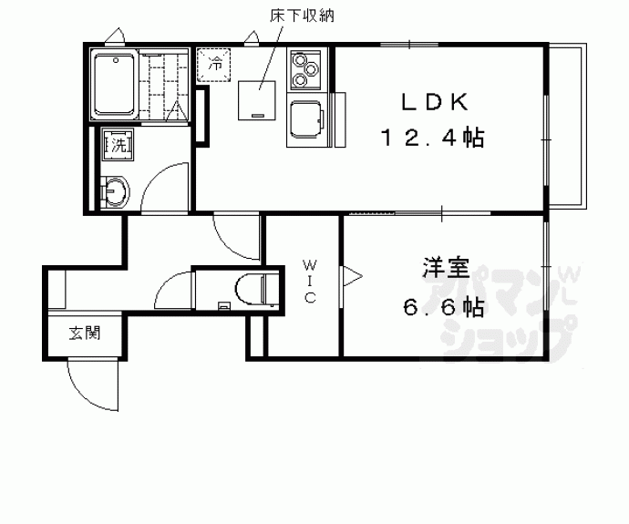 【エルメゾンもっぱーら】間取