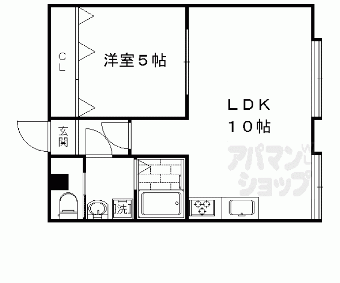 【エスターテ太秦広隆寺】間取