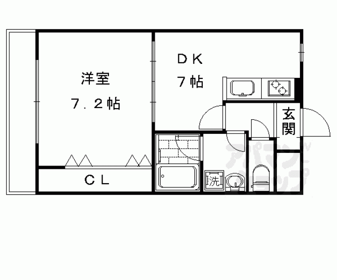【Ｈｏｕｓｅ　ｍｉｙａｂｉ嵯峨の郷】間取