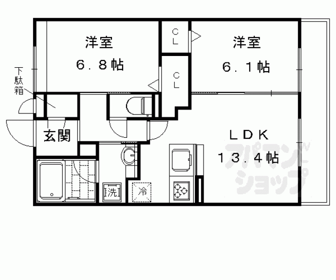 【Ｂｎｅｘｔ　嵯峨】間取