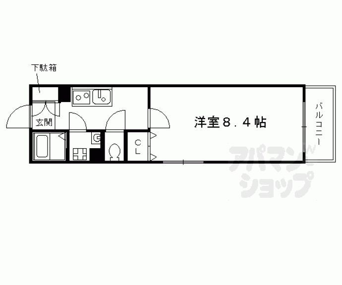 【フェリーチェ御池】間取