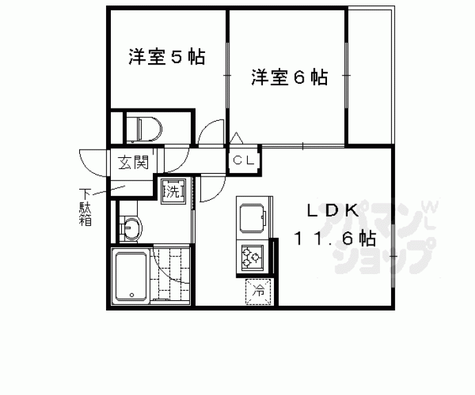【Ｃｈｏｕｅｔｔｅ川政】間取