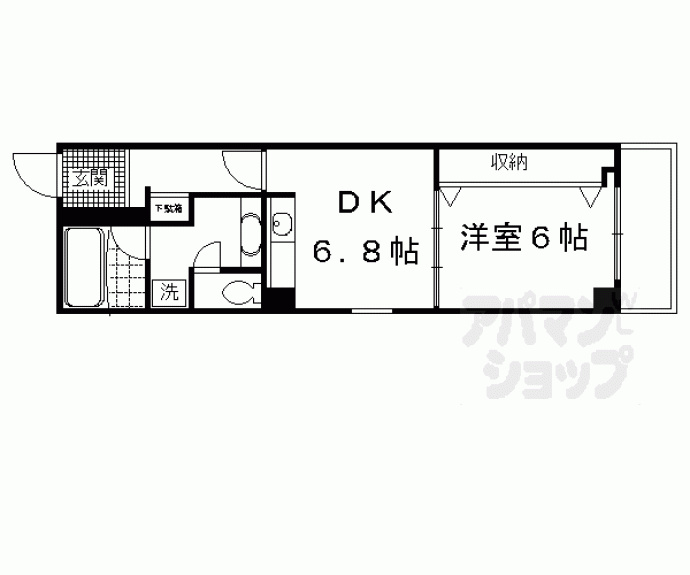 【ばうはうす桃山】間取