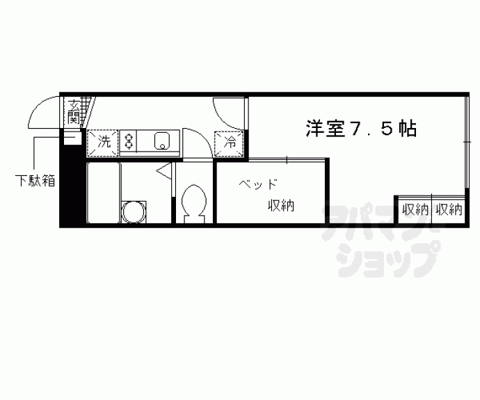 【レオパレスアゼリア】間取