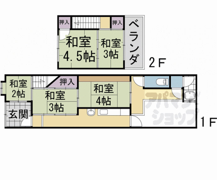 【西大黒町貸家】間取