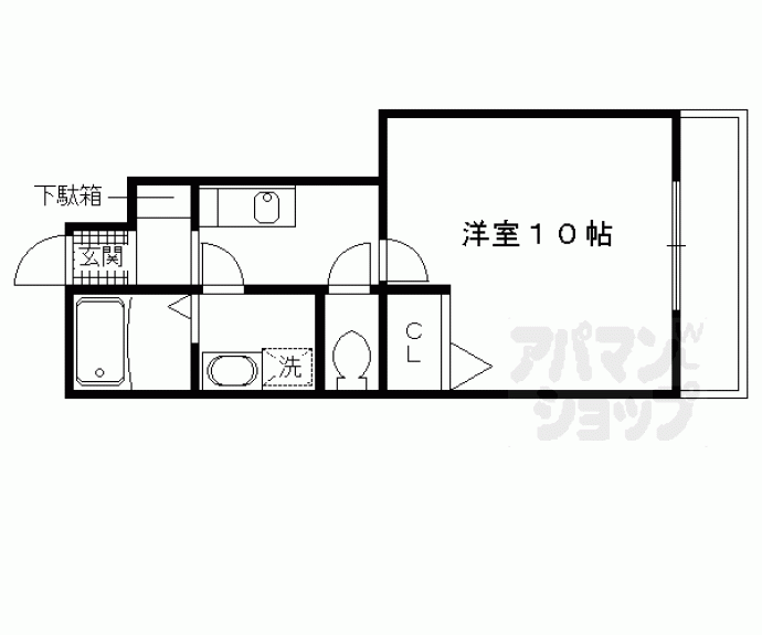【シャルメーヌ城南】間取