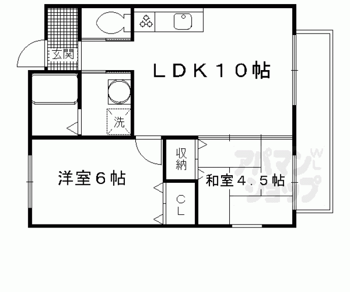 【サニーフラット】間取