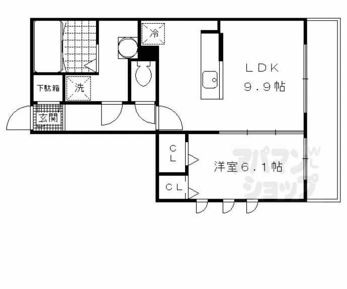 【フローラ城南】間取