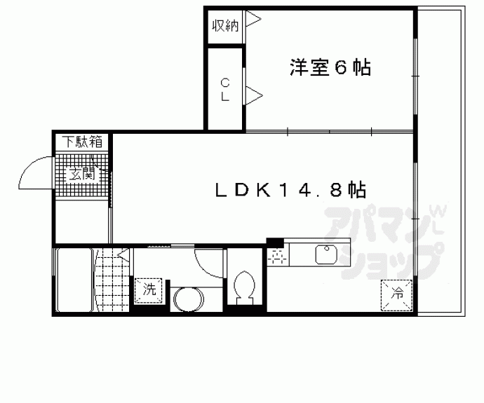 【エーデルハイム東香園】間取
