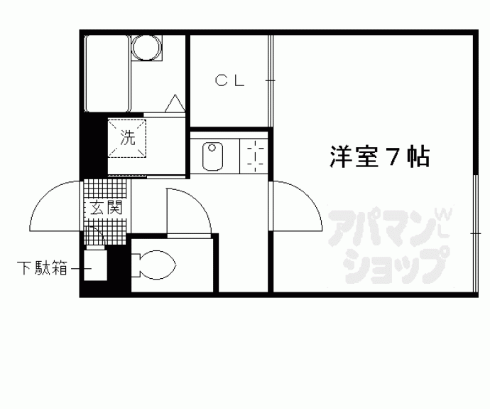 【レオパレスＫＳ蔭山】間取