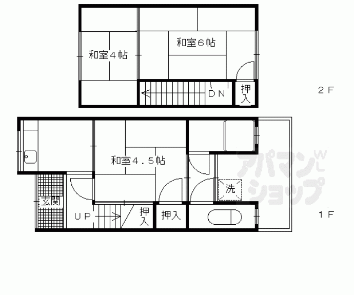 【小久保町貸家Ⅰ】間取