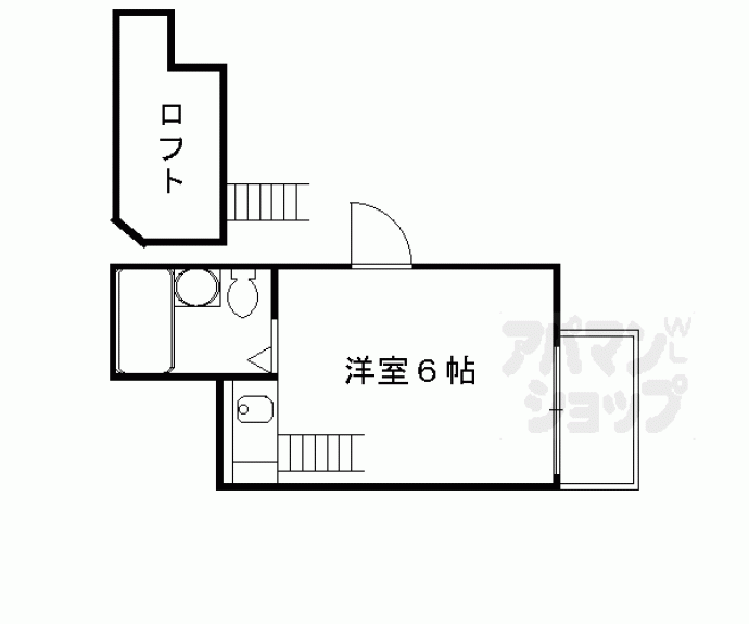 【観月コーポ】間取