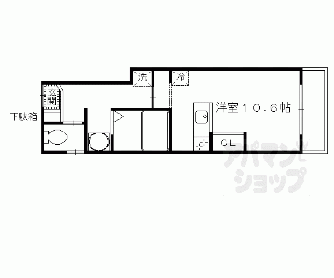 【竹田駅東３】間取