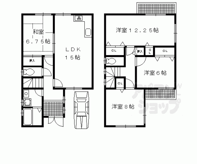 【納所下野貸家】間取