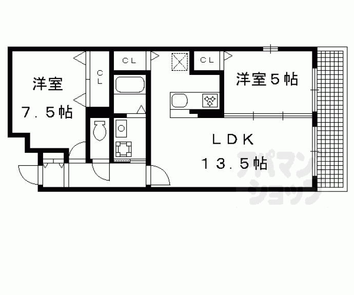 【ｇｌａｎｚ　ＣＬＫ　いちご館】間取