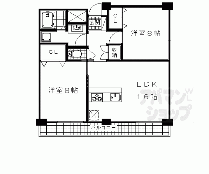 【ルーミネスガーデン】間取